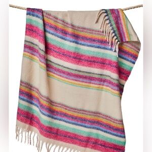 Free People Skye Stripe Fringe Throw